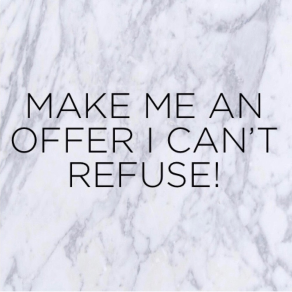 All reasonable offers are welcome!
